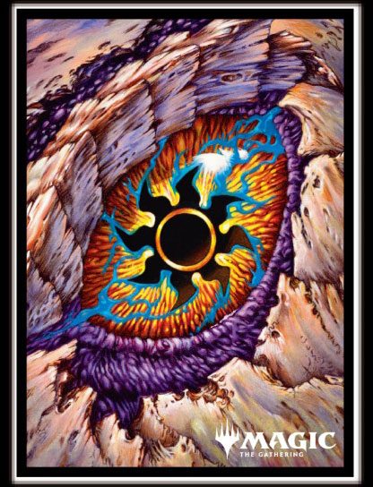 Tarkir Dragonstorm - White Mana Eye Card Sleeves 80 sheets 67x92mm
