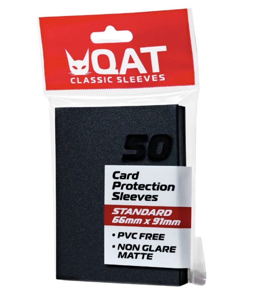 Black QAT - Classic Sleeves Matte 50 sheets 66x91mm