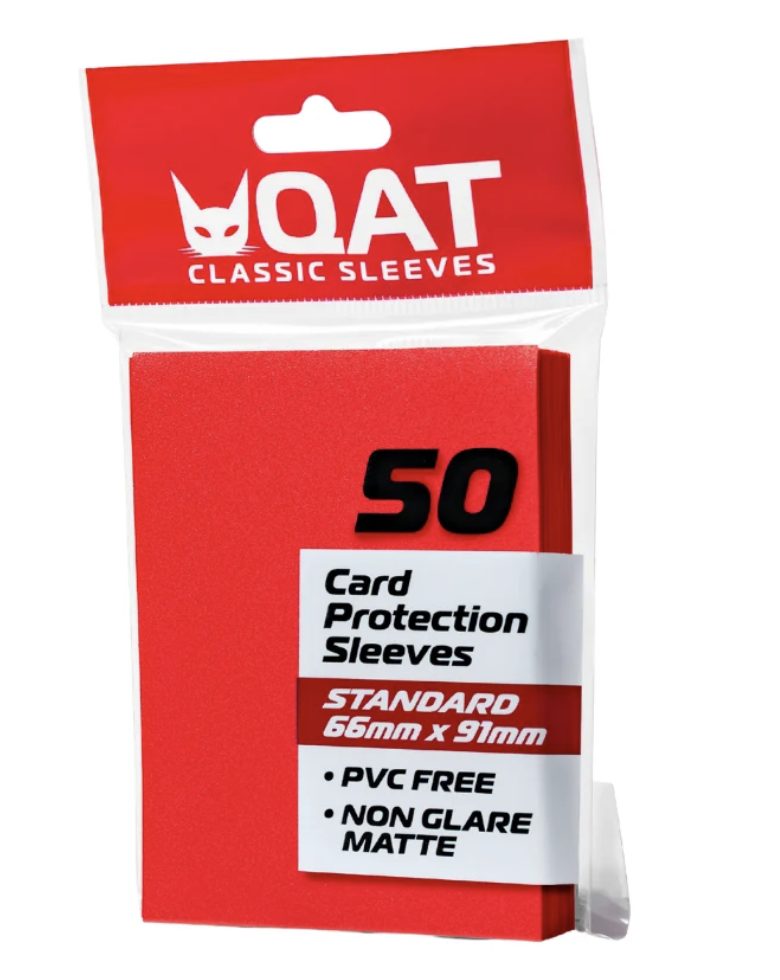 Red QAT - Classic Sleeves Matte 50 sheets 66x91mm