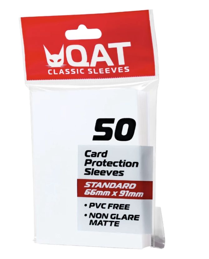 White QAT - Classic Sleeves Matte 50 sheets 66x91mm